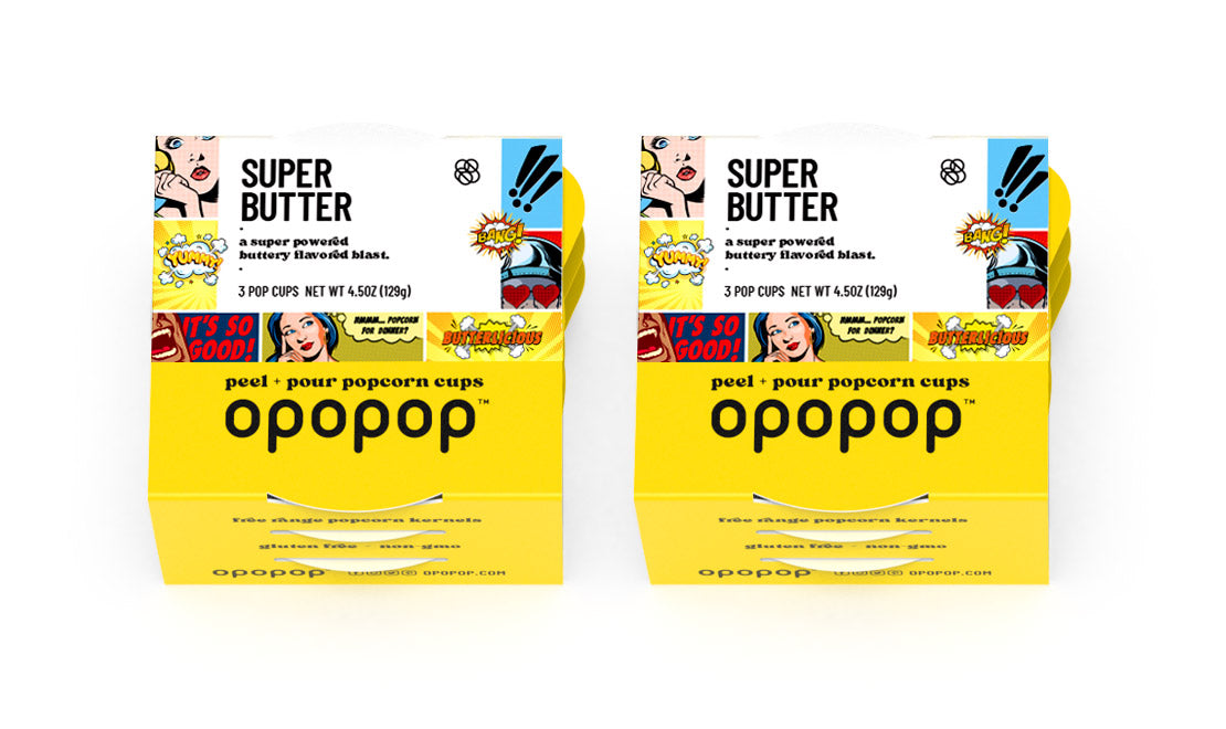 6-pack　–　Butter　Super　Cups　Pop　Opopop