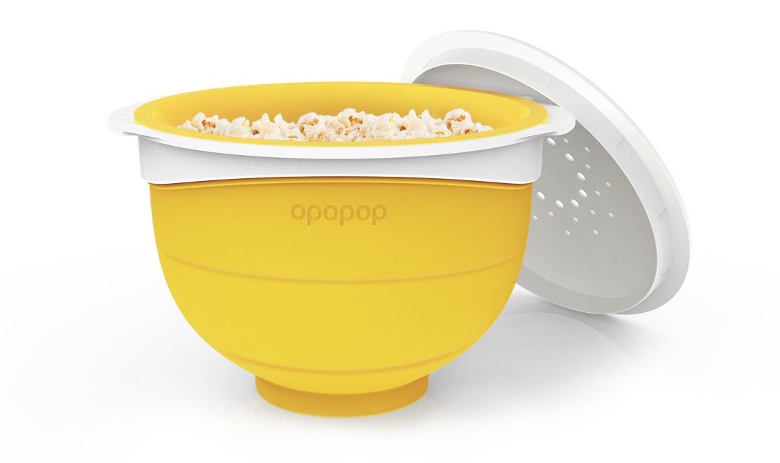 Popcorn Powder | Popcorn Popper | Collapsible & Microwavable - Yellow