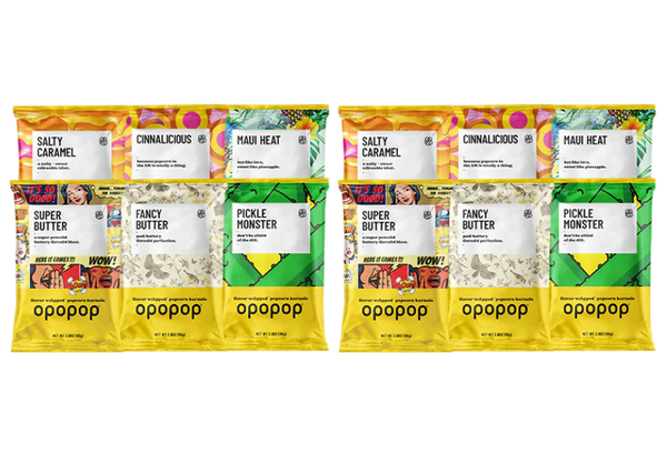 Variety Show - Flavored Popcorn Kernels Sampler Pack | Opopop