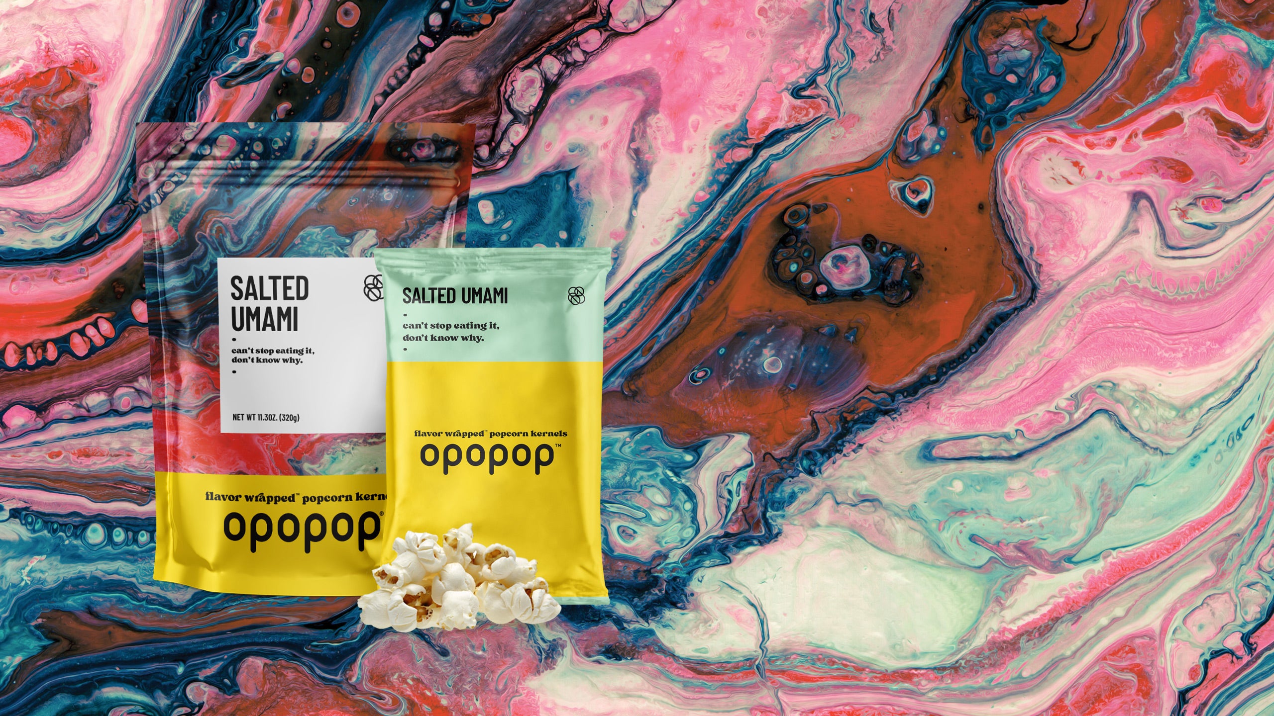 Salted Umami - Umami Flavored Popcorn Kernels | Opopop